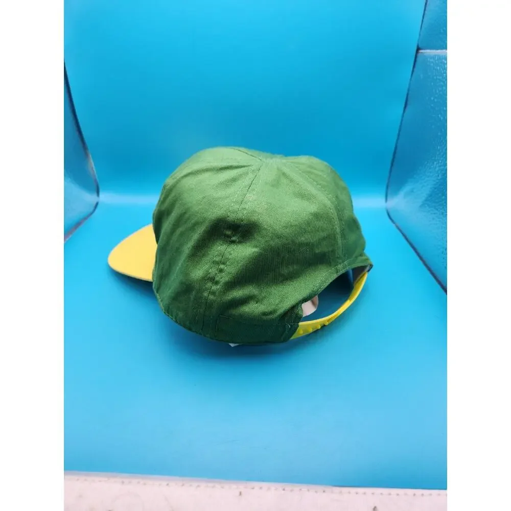 John Deere Hat Cap Snap Back Youth Boys Green Yellow Adjustable Logo